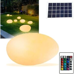 LINGHHANG 1PC Solar Light Outdoor, Solar Garden Light Outdoor with Remote Control, Waterproof Adjustable Light Ball with 16 rgb Colors, Balcony, Party [Energy