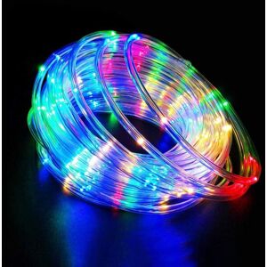 BEIJIYI 20m Solar String Lights, 200 LED Multicolor PVC Outdoor Light Tube IP68 Waterproof for Christmas Party New Year Outdoor Lighting Fence Garden Patio