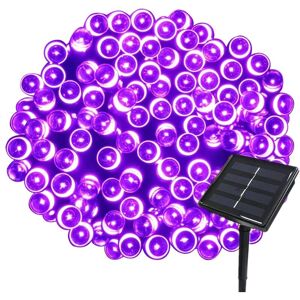 GOTRAYS 22m Solar Fairy Lights 200 Led 8 String Lights Ideal For Party, Wedding, Birthday And Outdoor Garden (violet, 1 Piece)