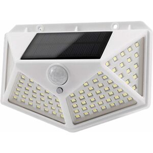 DEWDAT 4 Pack Solar Lights Outdoor Lighting Angle Upgrade Solar Security Wall Light - 100 White LEDs