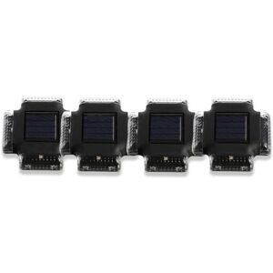 TLILY 4Pcs Outdoor Solar Lights Light IP65 Waterproof Security for Garden Yard Garage Patio(Warm Light)