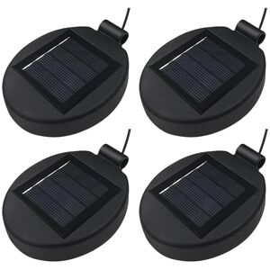 Tlily - 4PCS Solar Lantern Top led Panel Lid Lights Replacement