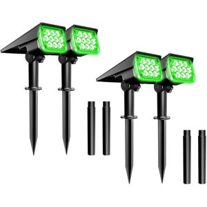 TLILY 4PCS Solar led Light Super Bright Green Lawn