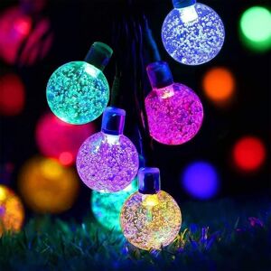 TINOR 50 LED Solar String Lights Waterproof, 8 Modes Outdoor Solar String Lights, 9.5m for Garden, Patio, Christmas Tree, Wedding, Party (Multicolor)