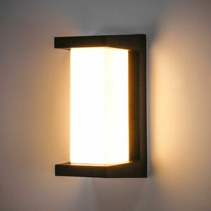 HOOPZI Exterior wall lamp, led aluminum wall lamp, IP65 12W waterproof exterior wall lamp, modern wall lamp lamp square wall lamp wall lamp, suitable for