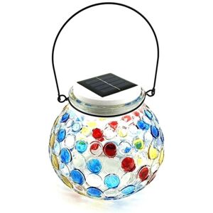 TLILY LED Solar Lights Outdoor Glass Bottle Jar Table Lamp Pendant Night Light for Garden Party Camping Yard Decor