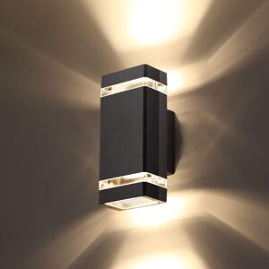 TONCHEAN Led Wall LightLED Outdoor Wall Light, IP65 Waterproof Exterior Lamp Fixture, Modern Wall Lighting 3000K Aluminum for Garden Garage Terrace Patio