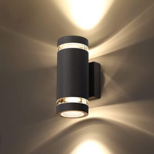 TONCHEAN Led Wall LightLED Outdoor Wall Light, IP65 Waterproof Exterior Lamp Fixture, Modern Wall Lighting 3000K Aluminum for Garden Garage Terrace Patio
