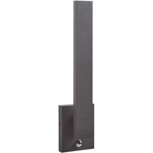 Beliani - Modern Outdoor led Wall Light Lamp Sconce Metal Iron Aluminium with Motion Sensor Matte Black Tummel