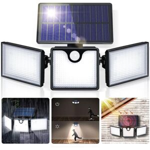 GOTRAYS Outdoor solar light, solar security light, 360 degree adjustable, IP65 waterproof wall lamp.