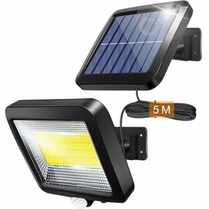 NEIGE Outdoor Solar Light with Infrared Motion Sensor, 100COB Outdoor led Floodlight with Sensor, Security Lighting, 180LM Waterproof IP65, for Garden,
