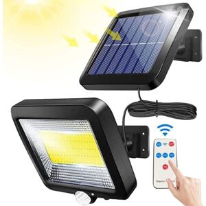 GOTRAYS Outdoor Solar Light with Infrared Motion Sensor, 100COB Outdoor Solar Light with Sensor, 180LM Waterproof IP65