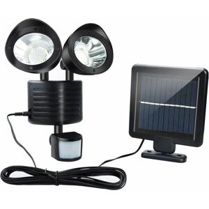 HOOPZI Outdoor Solar Lights, 22 led Security Light, IP65 Waterproof, Motion Sensor Solar Lights with Motion Sensor, Outdoor Double Head Solar Light for