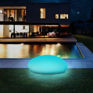 LONGZIMING Outdoor Solar Lights, Solar Garden Lights Outdoor, IP67 Waterproof led Solar Lights 40cm Solar Ball Solar Powered Lamps with 9 Color Light Modes