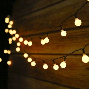 LONGZIMING Outdoor Solar String Lights, 6.9M 50 led Solar String Lights Waterproof IP44 with 8 Lighting Modes for Indoor and Outdoor Decoration, Garden,