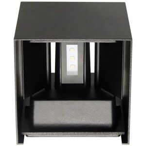 TLILY Outside Wall Lights, LED Aluminum Up Down Lights IP65 Waterproof Square Lamp Adjustable Beam for Indoor Balcony-A