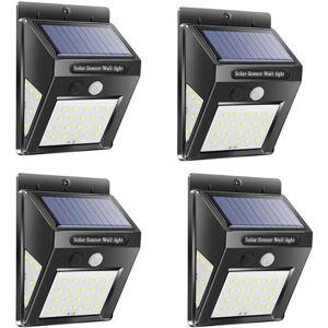 GOTRAYS Pack 40 led Solar Lights Outdoor Waterproof 3 Modes pir Motion Sensor Solar Powered Lights for Garden