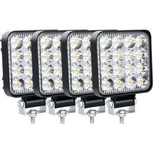 YMYNY Pack of 4 led Work Light 8.5cm 3.4'' 48W led Spotlight 12V 24V Waterproof IP67 Spot Fog Lights led for 4x4 Car Truck Tractor suv Boat Quad Vehicle