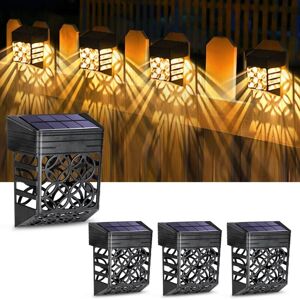 TINOR Pcs Solar Lights Outdoor Garden IP54 Waterproof Warm White led Pattern Outdoor For Garden Patio Yard Lawn Driveway