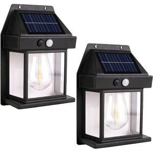 IKODM Pcs Solar Wall Lights Outdoor with Motion Sensor, 3 Lighting Modes, Waterproof for Garden, Yard, Patio, Fence, Decorative Outdoor
