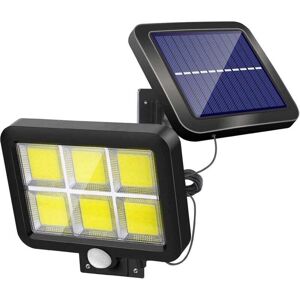 YMYNY Powerful Solar Outdoor Lamp with Motion Sensor, 120 LEDs, Waterproof White Lighting, Solar Lights for Garden, Patio, Patio Door, Parking Lot,