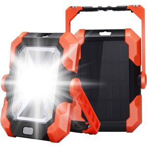 Tinor - Rechargeable led Floodlight usb Solar Charging Site Light Work Lamp Portable Lantern with 4 sos Modes 360° Rotation Adjustable and Magnetic
