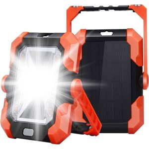 Tinor - Rechargeable led Floodlight usb Solar Charging Site Light Work Lamp Portable Lantern with 4 sos Modes 360° Rotation Adjustable and Magnetic