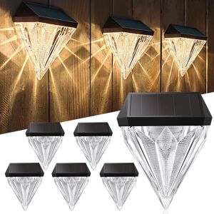 GOTRAYS Led Solar Lights for Outdoor Garden, Cool White IP55 Waterproof, Used for Lighting Patios, Stairs, Fences