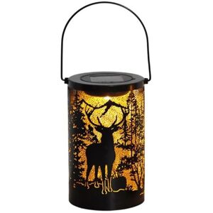 Tlily - Solar Garden Deer Lantern Lights Outdoor Waterproof Decorative
