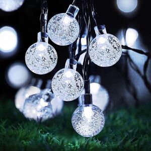 TINOR Solar Garden Lights Outdoor, 7M/24Ft 50 led Solar String Lights Waterproof, 8 Modes Globe Fairy Lights for Indoor/Outdoor, Patio, Lawn, Yard, Home,