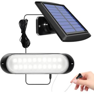 IKODM Solar Hanging Light Indoor Outdoor IP65 Waterproof 20LED Solar Lean-to Light with String Control Solar Lights for Garden, Garage, Pathway [Energy