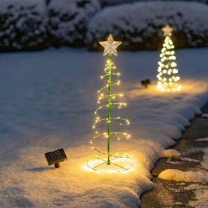 IKODM Solar led Metal Christmas Tree String Lights for Indoor Outdoor Christmas Tree Decoration String Lights Holiday Decor Eco-Friendly Gift Colorful Light