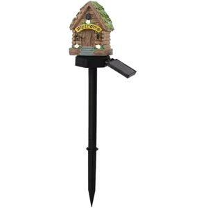 Tlily - Solar Light Novelty Waterproof Small House Led Floor Plug a
