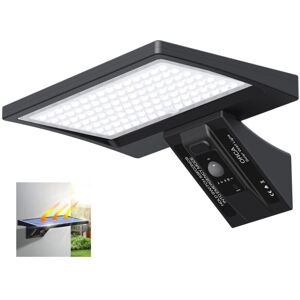 TINOR Solar Light Outdoor 5200mAh Outdoor Solar Light with 150° Motion Detector IP65 LED Security Lighting Outdoor Wall Lighting