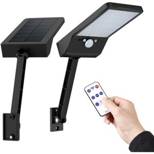 TONCHEAN Solar Light Outdoor, led Light with Motion Sensor, IP65 Waterproof, Cool White Light - with Remote Control (2pcs)