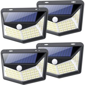 GOTRAYS Solar Lights Outdoor 164 led, Solar Lights Outdoor Motion Sensor, Super Bright 270° Lighting Range IP65 Waterproof 1800mAh Solar Powered Wall Light