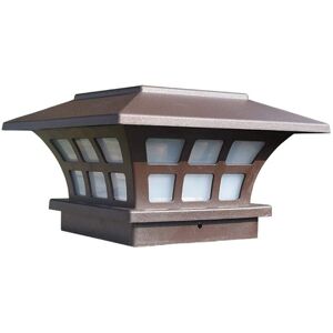 TLILY Solar Post Lamp Outdoor Waterproof Garden Fence Landscape