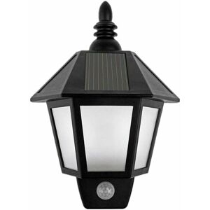 DEWDAT Solar Powered Motion Sensor Wall Lights Outdoor Security Sconces led Lantern Lamp for Garden Patio Patio
