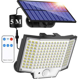 SJQKA Solar Security Light Outdoor with Motion Sensor, 2000lm, IP65, 270°, 3 Lighting Modes, 1 Pack