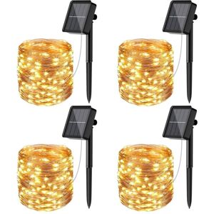 TINOR Solar String Lights Outdoor, 12m 120 led Solar String Lights Outdoor Waterproof 8 Modes Decoration Light for Garden Patio Yard Home Christmas Wedding