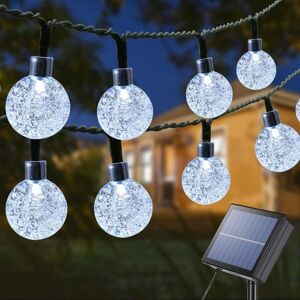 TONCHEAN Solar String Lights Outdoor, 22M 100 LED Crystal Solar String Lights 8 Modes Waterproof LED Balls Light for Garden Yard Patio Balcony Party Wedding