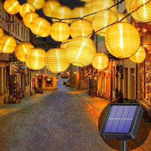 TINOR Solar String Lights Outdoor, 6M 30 led Lanterns String, 8 Modes, Waterproof Decorative Lights for Garden, Patio, Yard, Balcony, Deck, Wedding Party,