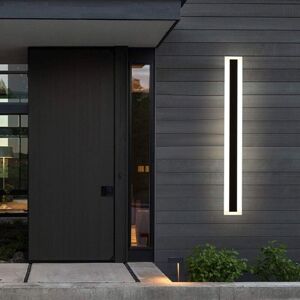 TONCHEAN Waterproof Outdoor led Wall Light IP54 Modern Exterior Wall Sconces Warm White Wall Light Metal and Acrylic Garden Lights for Patio Yard Porch,