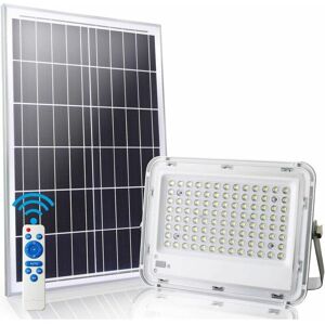 FLITI 100W Solar led Floodlight 6500K Solar Spotlight with 100 led Remote Control, Waterproof IP65 5000LM Outdoor Solar Light for Warehouse, Garage, Garden FLITI 100W Solar led Floodlight 6500K Solar Spotlight with 100 led Remote Control, Waterproof IP65 5000LM Outdoor Solar Light for Warehouse, Garage, Garden