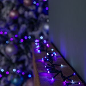 SAMUEL ALEXANDER 18.7m 750 LED TreeBrights Christmas String Lights with Timer in Blue, White & Purple SAMUEL ALEXANDER 18.7m 750 LED TreeBrights Christmas String Lights with Timer in Blue, White & Purple