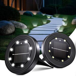WOIYIC 2 Pack Solar Ground Lights Outdoor 8 LEDs Solar Garden Lights Waterproof IP68 Solar Lights WOIYIC 2 Pack Solar Ground Lights Outdoor 8 LEDs Solar Garden Lights Waterproof IP68 Solar Lights