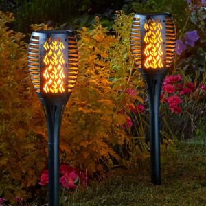 Smart Garden - 2 x Solar Cool Flame Torch Light Stake Bollard Lantern led 1012624 Smart Garden - 2 x Solar Cool Flame Torch Light Stake Bollard Lantern led 1012624