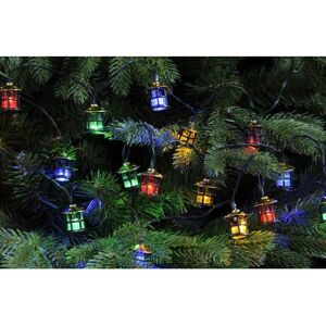 FESTIVE 20 Multi Colour Timer Lantern Fairy Christmas Lights Battery Operated FESTIVE 20 Multi Colour Timer Lantern Fairy Christmas Lights Battery Operated