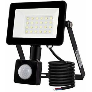 Dewdat - 20W Outdoor led Floodlight Motion Sensor Light 6500K Outdoor led Spotlight, IP66 with Motion Sensor Security Lamp, for Garden Patio Lawn Dewdat - 20W Outdoor led Floodlight Motion Sensor Light 6500K Outdoor led Spotlight, IP66 with Motion Sensor Security Lamp, for Garden Patio Lawn