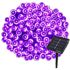 WOIYIC 22M Solar String Lights, 200 LEDs, 8 Light Modes, Ideal for Garden, Gazebo, Patio, Yard, Outdoor Fence Decoration (Purple) WOIYIC 22M Solar String Lights, 200 LEDs, 8 Light Modes, Ideal for Garden, Gazebo, Patio, Yard, Outdoor Fence Decoration (Purple)